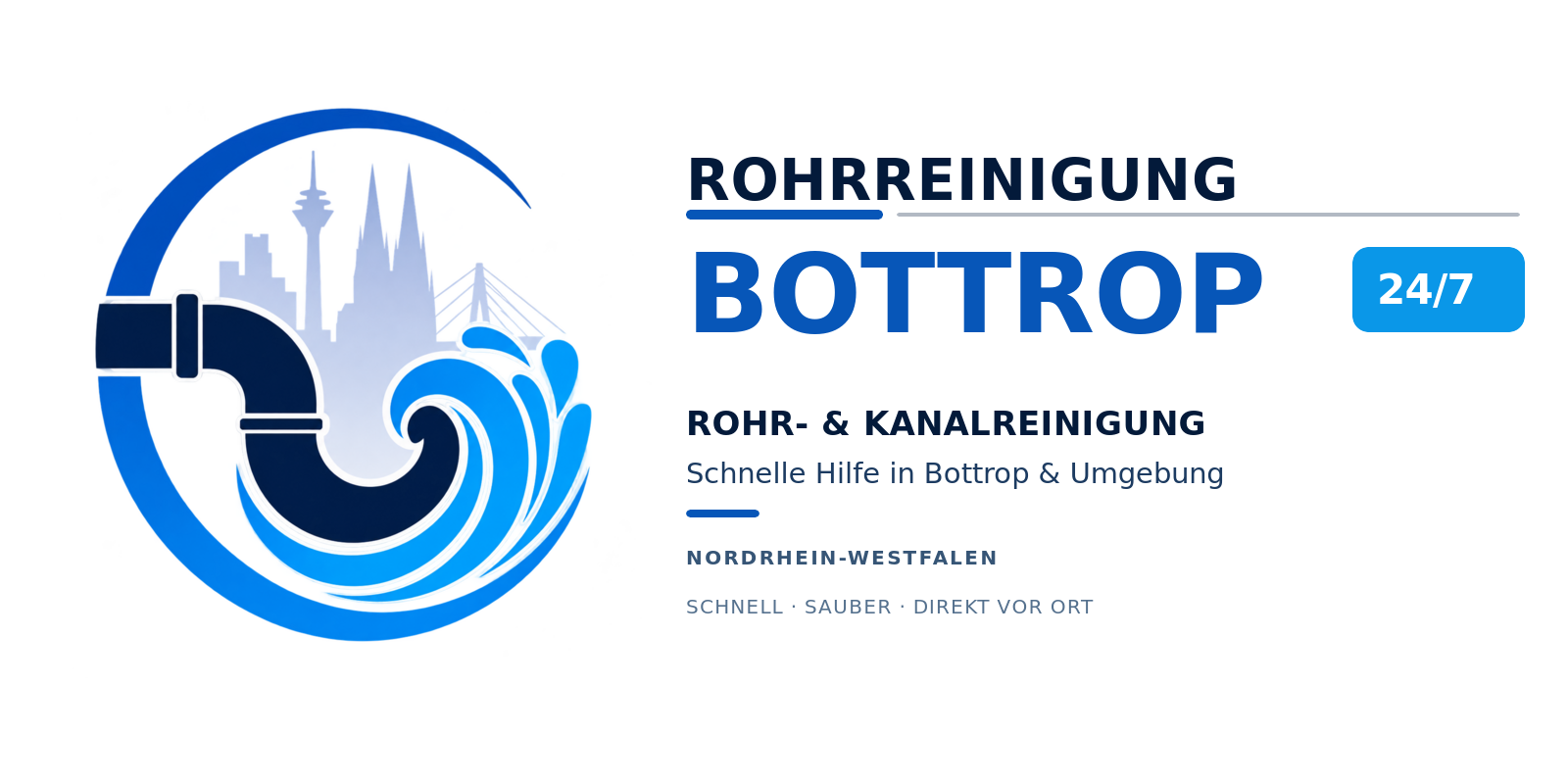 Bottrop Rohrreinigung Kanalreinigung Notdienst Logo